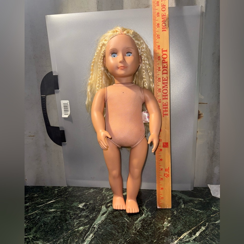 Our generation doll 18” by battat blonde hair, blue eyes